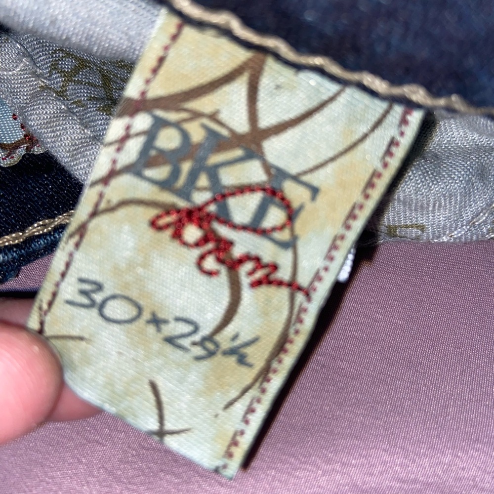 BKE Dark Blue Flare Jeans - Picture 7 of 8